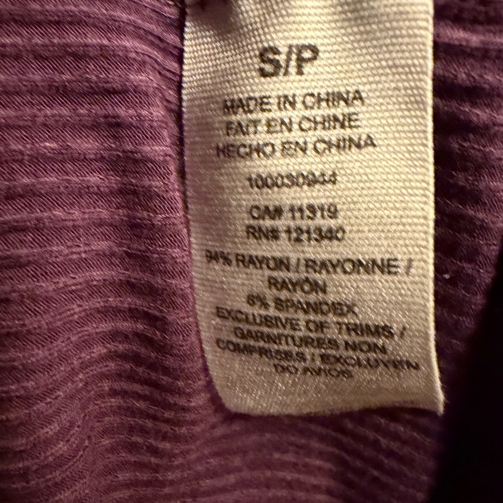 Purple Ruffle Off-Shoulder Top - Picture 4 of 4